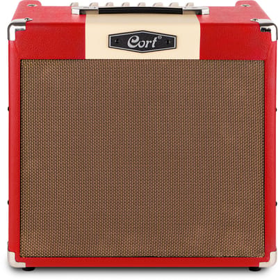 Cort CM30RDR 30W Gitaarversterker met 10 inch Speaker, Reverb en Bluetooth Dark Red