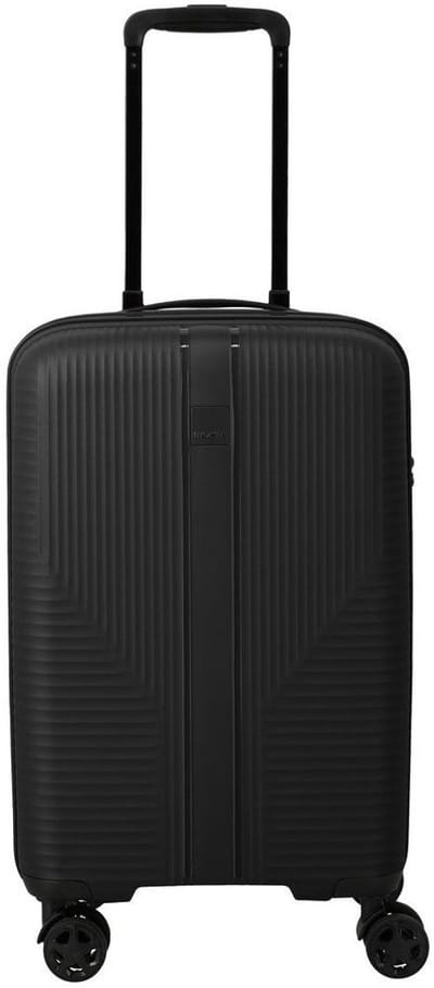 Travelite Air Stripe 4-Wiel Handbagage Koffer 55cm Slim Zwart - Handbagage koffers