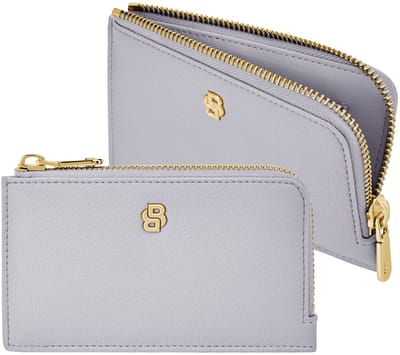 HUGO BOSS kaarthouder Signature Lady Card Holder Lilac blauwgrijs