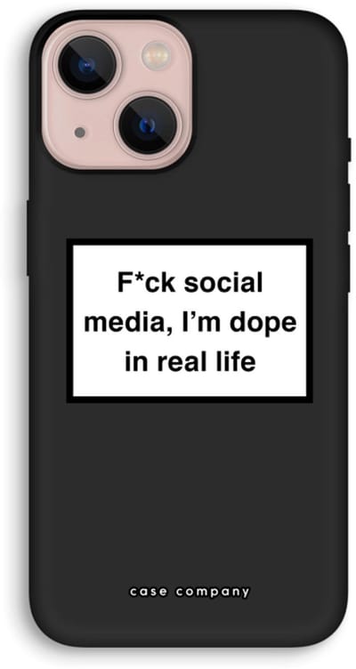 Case Company® - Hoesje geschikt voor iPhone 13 mini hoesje - I'm dope - Biologisch Afbreekbaar Telefoonhoesje - Bescherming alle Kanten en Schermrand