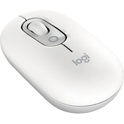 Logitech POP Muis Bluetooth Optisch Wit 4 Toetsen 4000 dpi Easy Switch 3 apparaten, Geïntegreerd scrollwiel