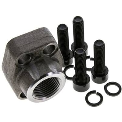 3/4'' SAE Flens 3000 psi Blank staal met G3/4'' Binnendraad ISO 6162-1