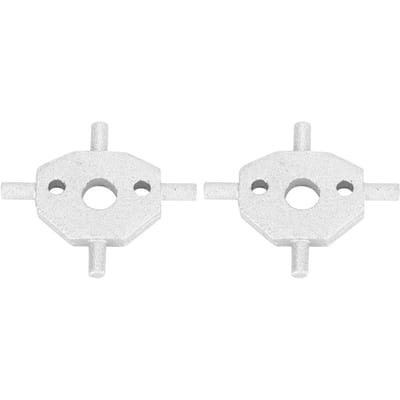 1 paire de caches de gicleurs de lave-phares pivotants en forme de croix 271893275580 compatibles avec Jaguar X-Type et S-Type white