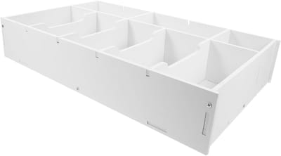 Kassalade - Bonnenlade Geldlade - Bonnen Beheren - 8 PVC-vakken - 42 cm - Zwart