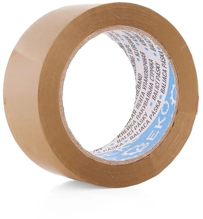 GEKO Bruine verpakkingstape - rekbaar, kleverig, vochtbestendig - 48mm x 90m - 6 stuks