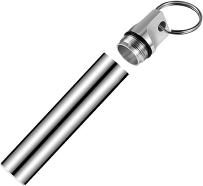 Tandenstokerhouder - Reis etui - Hygiënisch bewaren - Aluminium legering - Compact formaat - Mat metaal