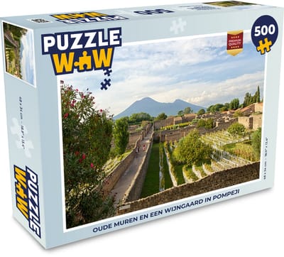 Puzzel Oude muren en een wijngaard in Pompeji - Legpuzzel - Puzzel 500 stukjes