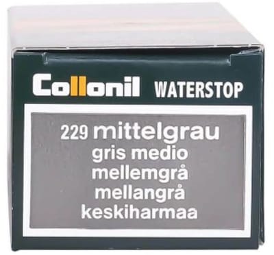 2x Collonil Waterstop Cream 75ml – Kleur 229 Middelgrijs (Steengrijs / Koel Taupe / Neutraal Grijs) / Perfecte verzorging voor grijs leer – voedt, beschermt en herstelt met precisie