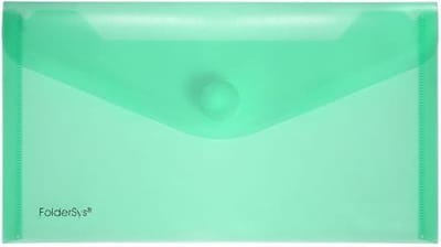 Enveloptas Foldersys 120x220mmPP transp groen
