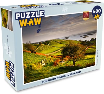 Puzzel Zonsondergang in Ierland - Legpuzzel - Puzzel 500 stukjes