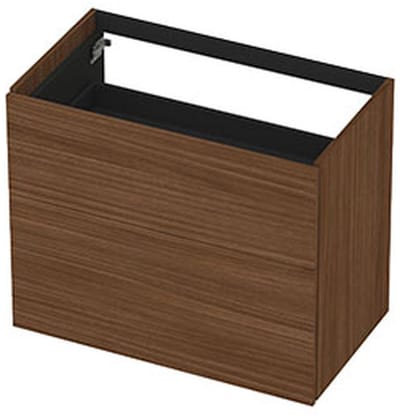 INK - Onderkast 2 Laden Push To Open Decor - 800x450x650 Mm - Warm Walnoot