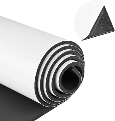 Dailygoods- Celrubber 300 mm B x 3 mm D x 2 m L - Zelfklevend - Schuimrubber - Afdichting - Geluidsisolatie - Schokbescherming - Antislip - Afdichtingsschuim