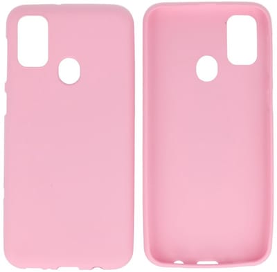 Hoesje Geschikt voor de Samsung Galaxy M31 - Backcover Color Telefoonhoesje - Roze