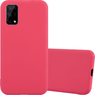 Cadorabo Hoesje geschikt voor Realme 7 5G in CANDY ROOD - Beschermhoes gemaakt van flexibel TPU silicone Case Cover