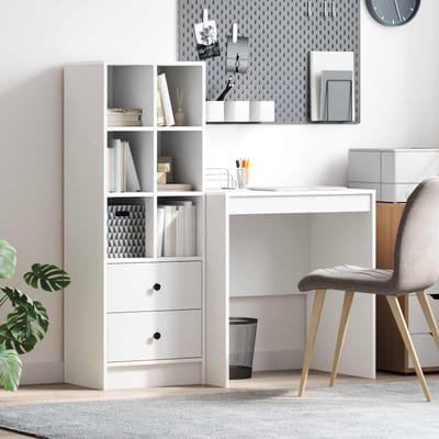 vidaXL - Bureau - Wit - 115,5 - x - 50 - x - 127 - cm - 2 - st
