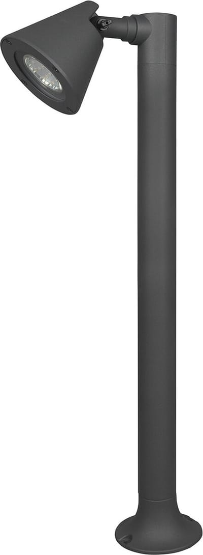 LED Tuinverlichting - Staande Buitenlamp - Torna Kavani - GU10 Fitting - Rond - Mat Antraciet - Aluminium
