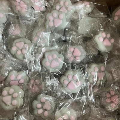 Kinderen Mini Kat Klauw Squishy Fidget Speelgoed Zacht Schattige Kat Poot Langzame Terugslag Knijp Decompressie Speelgoed Voor Kinderen Kerstcadeaus