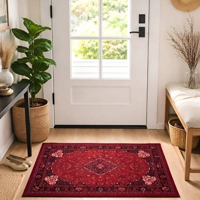 Lavandoux - Deurmat - Vintage - Azra - Rood - 50 x 80 cm