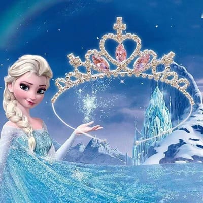 Kroon Tiara Kinderen Kleine Prinses Schattige Meisjes Haaraccessoires Kristal Diamanten Kroon Verjaardag Optreden Accessoires Haarband Haarspeld gray