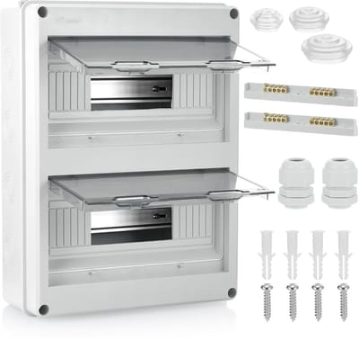 Waterdichte Verdeelkast IP65 voor Buitenmontage - 24 Modules