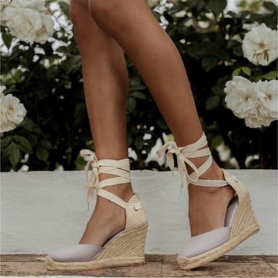 Dames Espadrille Sandalen met Enkelbandje Comfortabele Slippers Dames Dames Casual Schoenen Ademende Linnen Hennep Canvas Pumps 43 rood