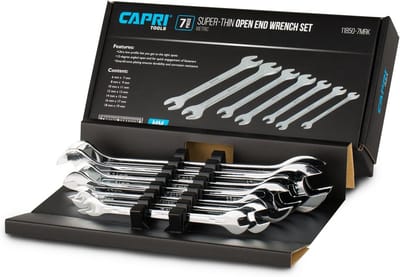 Set van 7 Metrische Open Uiteinde Steeksleutels (6-19 mm) - Extra Dun Profiel
