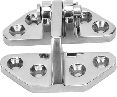 Hinge Pin 316 Stainless Steel Boat Hatch Butterfly Shaped Belt Hinge Door Hardware (2PCS)