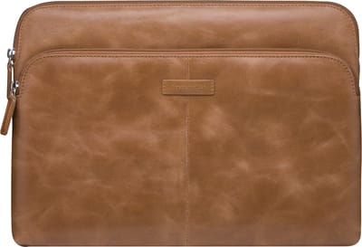 dbramante1928 Skagen Pro+ Sleeve - Laptop hoes 13 inch - Echt leer - MacBook Pro 13 inch / Air 13 inch - Tan