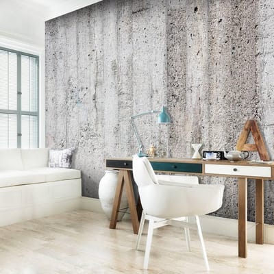 300cm X 210cm - Fotobehang - Betonnen muur