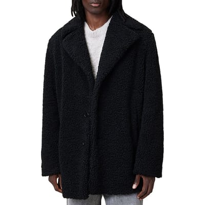 AllSaints Driscole Coat Black Taglia: XL | Cappotti monopetto Outlet | Uomo | Nero