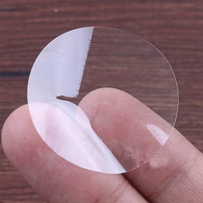 Ronde heldere zegellabels, 1000 stuks, sterke hechting, 40mm, ideaal voor verpakking en organisatie