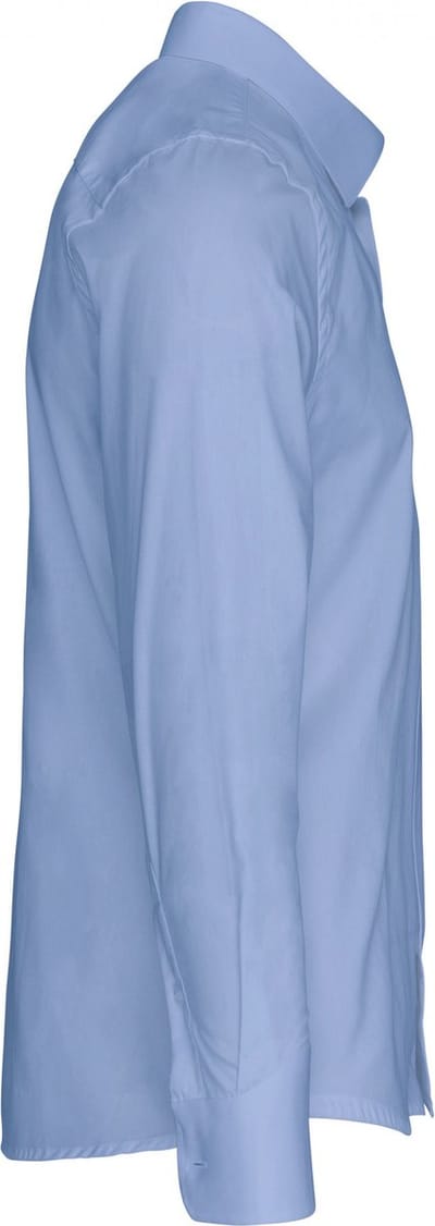 Kariban Herenoverhemd in popeline met lange mouwen K513 - Bright Sky - S