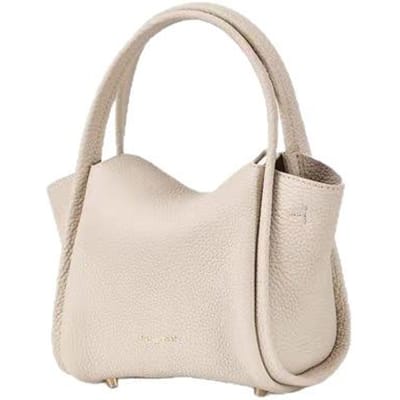 Songyuan Bao Bag Mini Groentemand Bovenste Laag Leer Handvat Crossbody Mini Mobiele Telefoon Tas white