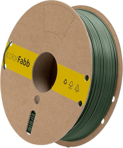 colorFabb Lw-pla-ht Olijfgroen 3D-printerfilament - 1,75 mm - 750 g - Lichtgewicht materiaal - Ideaal voor RC-vliegtuigen - Matte afwerking