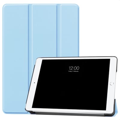 imoshion Tablet Hoes - Geschikt voor Apple iPad 9/8/7 10.2 inch (9e generatie 2021 / 8e generatie 2020 / 7e generatie 2019) - Trifold Bookcase - Lichtblauw