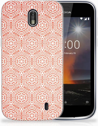 Nokia 1 TPU bumper Pattern Orange