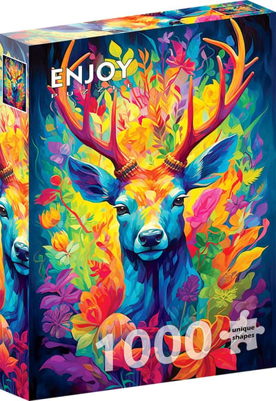 Enjoy Puzzle legpuzzel Crowned Stag 1000 stukjes multicolor.