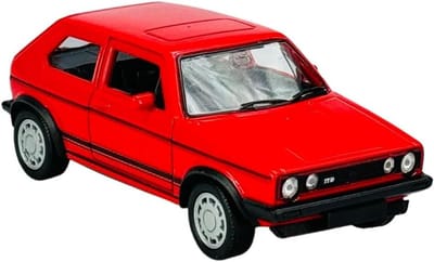Modelauto Golf GTI - Miniatuur Auto - Verzamelen - Metalen Body - 11 cm - Rood