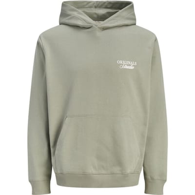 Jack & Jones Trui Jornorrebro Typo Back Sweat Hood Sn 12283054 Seagrass/ss26 Mannen Maat - XL