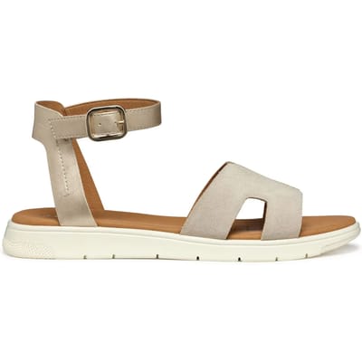 GEOX DANDRA DAMES Sandalen - LICHTGOUD/LICHTBEIGE - Maat 39