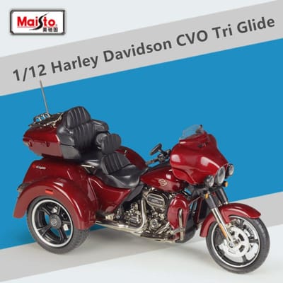 Maisto 1:12 Harley Davidson Cvo Tri Glide Legering Klassiek Straatmotorfiets Model Diecast Vrijetijdsmotorfiets Model Kinderen Cadeaus