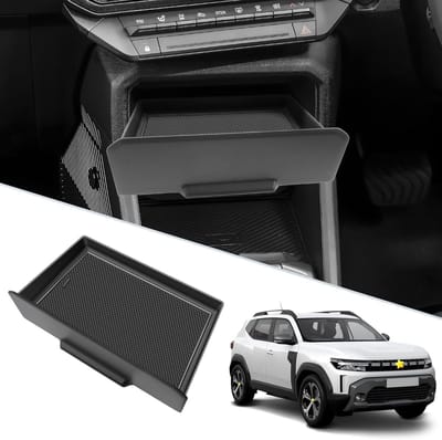 Center Console Organizer voor Dacia Duster 2024 2025 - Opbergdoos met Antislip Pad en Ruimtebesparend Ontwerp