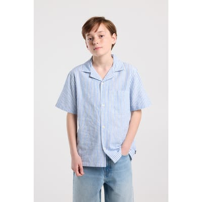 America Today Istan Jr White/blue Maat: 134/140 | Overhemden Outlet | Unisex | Blauw