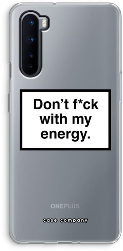 Case Company® - Hoesje geschikt voor OnePlus Nord hoesje - My energy - Soft Cover Telefoonhoesje - Bescherming aan alle Kanten en Schermrand