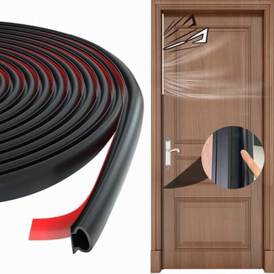 Dailygoods - AKbik Afdichtingstape, zelfklevend, 6 m deurafdichting, geluidsisolatie, waterdicht, flexibele raamafdichting, rubberen afdichting, zelfklevend, deurafdichting, rubberen afdichting, toepasselijke