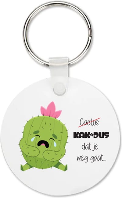 Sleutelhanger Kak-Dus dat je weeg gaat - Afscheid Collega Cadeau - Afscheidcadeau - Stagiaire Cadeau - Bedankt Cadeautje - Mok Collega
