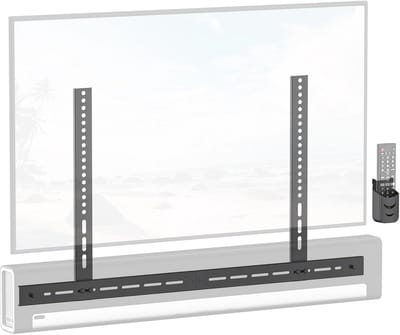 Verstelbare Soundbar TV Beugels voor Onder Televisies met Afstandsbediening Houder