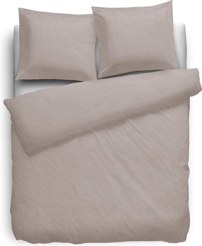 Eleganzzz Dekbedovertrek 180gr/m2 Hoogwaardig Flanel Uni - Taupe - Dekbedovertrek 140x200/220cm - Flanellen Dekbedovertrekken - Effen Dekbedovertrek - Eenpersoons