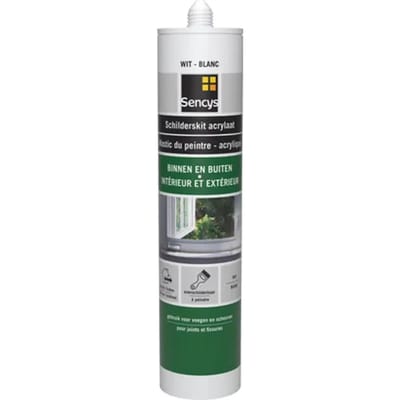 Sencys Schilderskit Voor Buiten Wit 310ml
