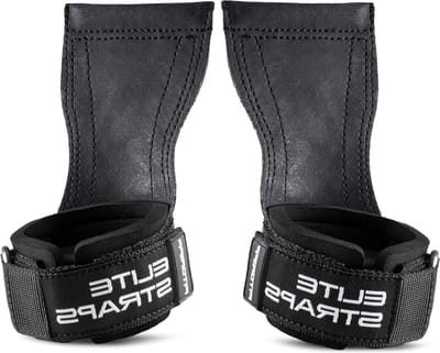 Lifting Straps met Rubberen Pad voor Krachttraining | Bodybuilding Fitness Gym Accessoire | Voor Vrouwen en Mannen (Zwart XS) fitness straps